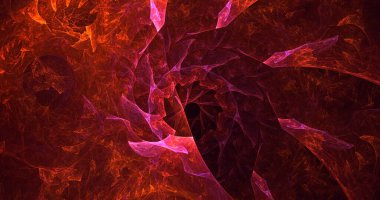 Soyut çok renkli fraktal ışık arkaplanı 3B görüntüleme