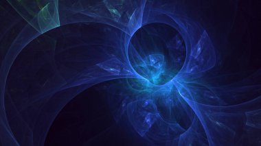 Soyut çok renkli fraktal ışık arkaplanı 3B görüntüleme