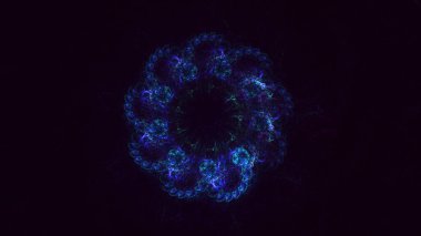 3B soyut yuvarlak ışık arkaplanı oluşturma