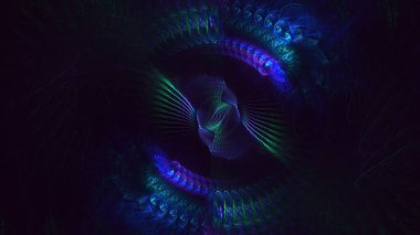 3B soyut yuvarlak ışık arkaplanı oluşturma