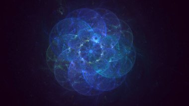 3B soyut yuvarlak ışık arkaplanı oluşturma