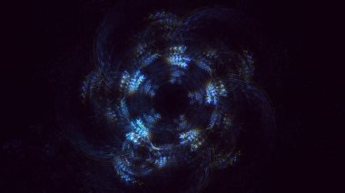 3B soyut yuvarlak ışık arkaplanı oluşturma