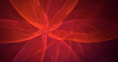 Soyut çok renkli fraktal ışık arkaplanı 3B görüntüleme