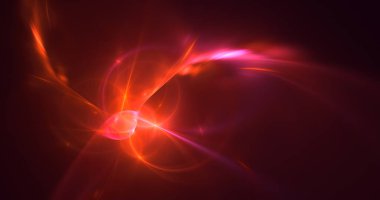 Soyut çok renkli fraktal ışık arkaplanı 3B görüntüleme