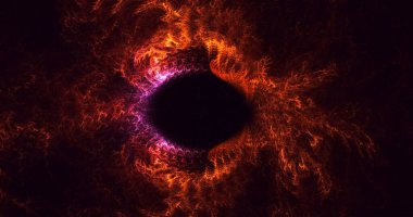 Soyut çok renkli fraktal ışık arkaplanı 3B görüntüleme