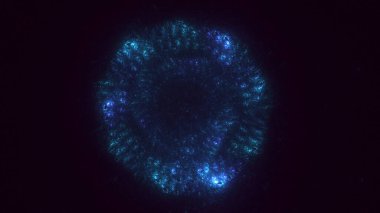 3B soyut yuvarlak ışık arkaplanı oluşturma