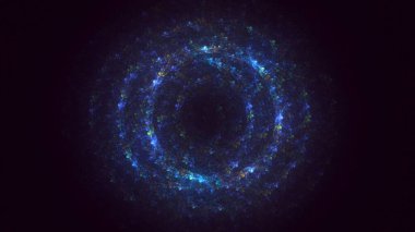 3B soyut yuvarlak ışık arkaplanı oluşturma