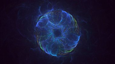 3B soyut yuvarlak ışık arkaplanı oluşturma