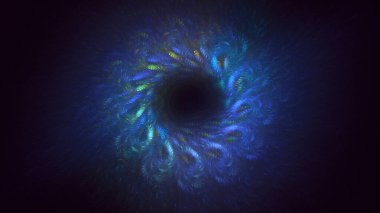 3B soyut yuvarlak ışık arkaplanı oluşturma