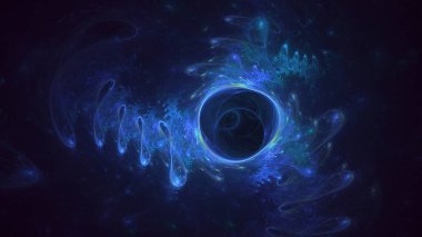 Soyut çok renkli fraktal ışık arkaplanı 3B görüntüleme