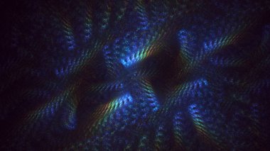 Soyut çok renkli fraktal ışık arkaplanı 3B görüntüleme