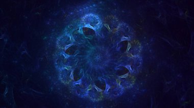 3B soyut yuvarlak ışık arkaplanı oluşturma