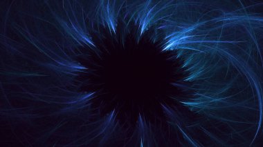 Soyut çok renkli fraktal ışık arkaplanı 3B görüntüleme