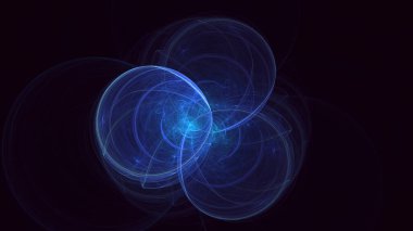 Soyut çok renkli fraktal ışık arkaplanı 3B görüntüleme