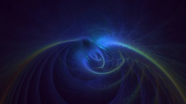 Soyut çok renkli fraktal ışık arkaplanı 3B görüntüleme