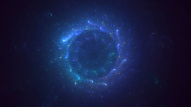 3B soyut renkli fraktal ışık arkaplanı oluşturma