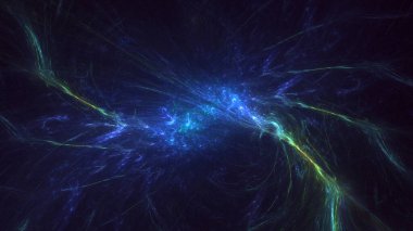 3B soyut renkli fraktal ışık arkaplanı oluşturma