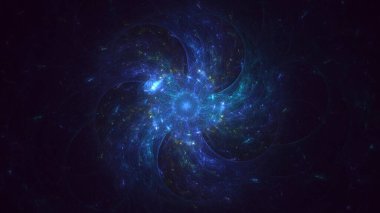 3B soyut renkli fraktal ışık arkaplanı oluşturma