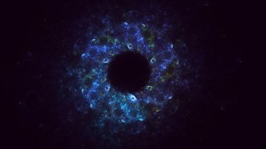 3B soyut renkli fraktal ışık arkaplanı oluşturma