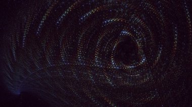 3B soyut renkli fraktal ışık arkaplanı oluşturma