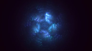 3B soyut renkli fraktal ışık arkaplanı oluşturma