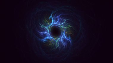 3B soyut yuvarlak ışık arkaplanı oluşturma