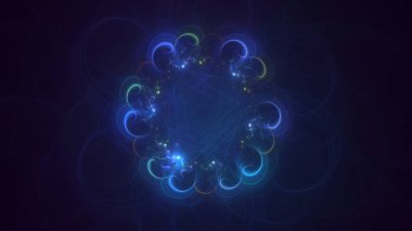 3B soyut yuvarlak ışık arkaplanı oluşturma