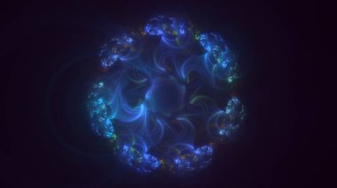 3B soyut yuvarlak ışık arkaplanı oluşturma