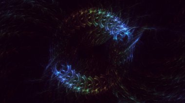 3B soyut yuvarlak ışık arkaplanı oluşturma