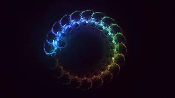 Weergave Abstracte Kleurrijke Fractal Licht Achtergrond — Stockfoto