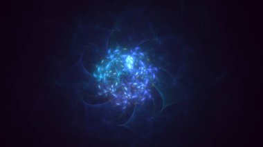 Soyut çok renkli fraktal ışık arkaplanı 3B görüntüleme