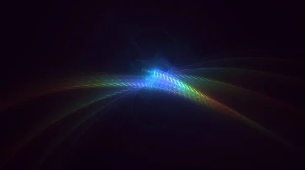 Renderização Abstrato Fundo Luz Fractal Multicolor — Fotografia de Stock