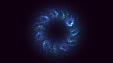 3B soyut yuvarlak ışık arkaplanı oluşturma