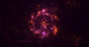 Soyut çember ışık arkaplanı oluşturuluyor