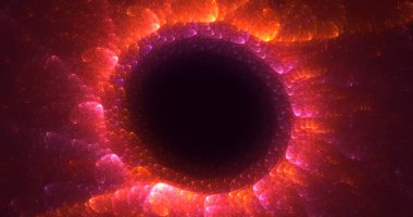 Soyut çember ışık arkaplanı oluşturuluyor