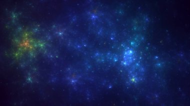 Soyut çok renkli fraktal ışık arkaplanı 3B görüntüleme