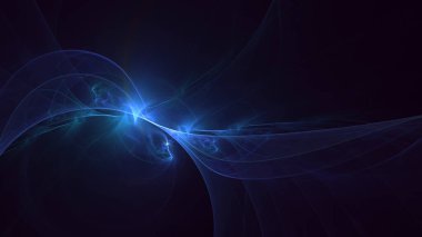 3B soyut renkli fraktal ışık arkaplanı oluşturma