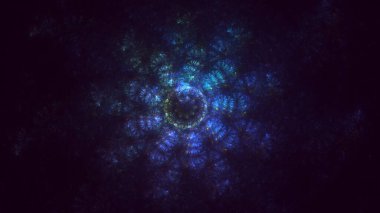 3B soyut yuvarlak ışık arkaplanı oluşturma