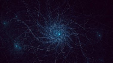 Soyut çok renkli fraktal ışık arkaplanı 3B görüntüleme