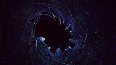 Soyut çok renkli fraktal ışık arkaplanı 3B görüntüleme