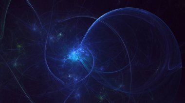 3B soyut renkli fraktal ışık arkaplanı oluşturma