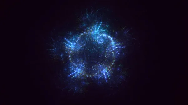 3Dレンダリング抽象的な丸い光の背景 — ストック写真