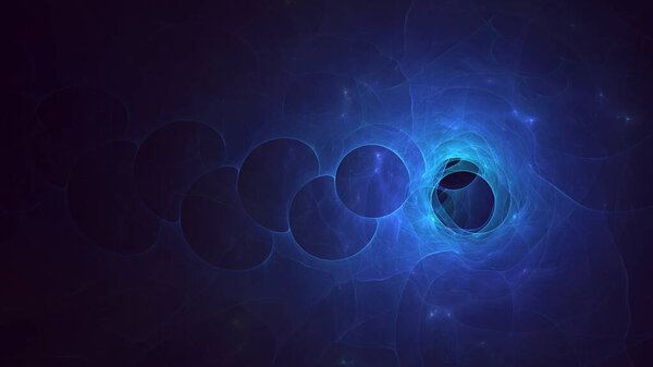 3D rendering abstract fractal light background