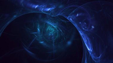 3B soyut renkli fraktal ışık arkaplanı oluşturma