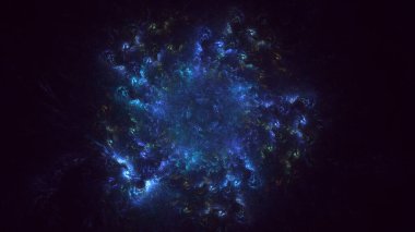 3B soyut yuvarlak ışık arkaplanı oluşturma