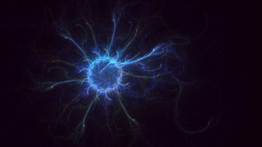 3B soyut yuvarlak ışık arkaplanı oluşturma