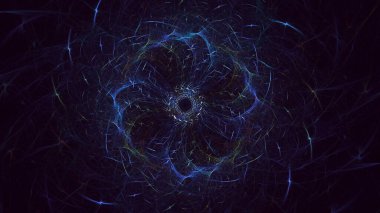 3B soyut yuvarlak ışık arkaplanı oluşturma