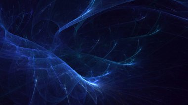 3B soyut renkli fraktal ışık arkaplanı oluşturma