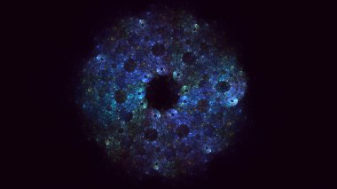 3B soyut yuvarlak ışık arkaplanı oluşturma