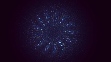 3B soyut yuvarlak ışık arkaplanı oluşturma